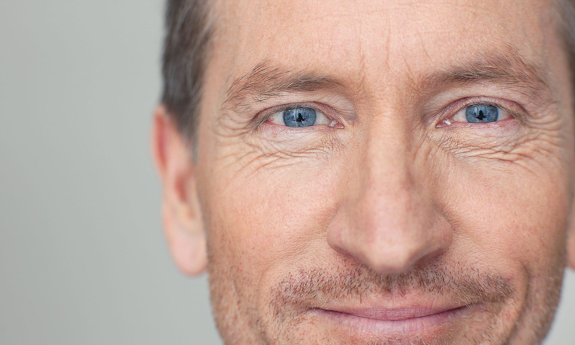 Male client considering anti-wrinkle treatment
