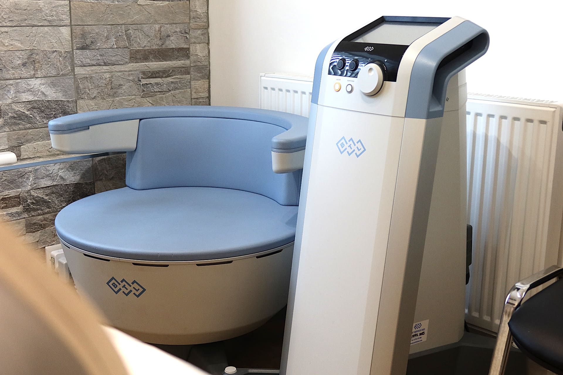 BTL Emsella chair at Vale Laser clinic